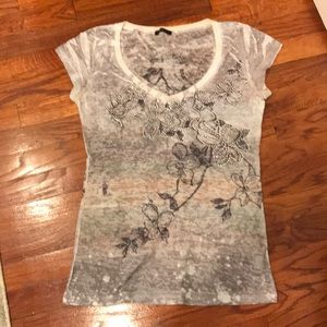 Cute Rhinestone Embellished Tee